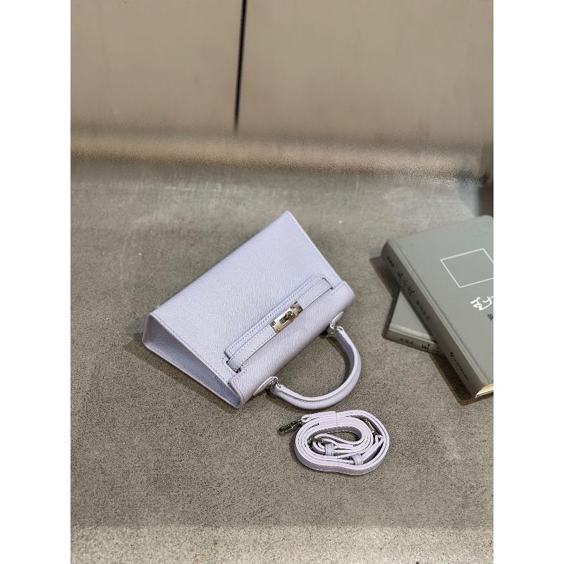 New trendy second-generation mini Kelly bag shoulder messenger bag niche contrasting handbag
