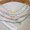 Bohemian Beaded Necklace Summer Rice Bead Love- Necklace Hawaii Beach Necklace Jewelry Suitable for Ladies and Girls