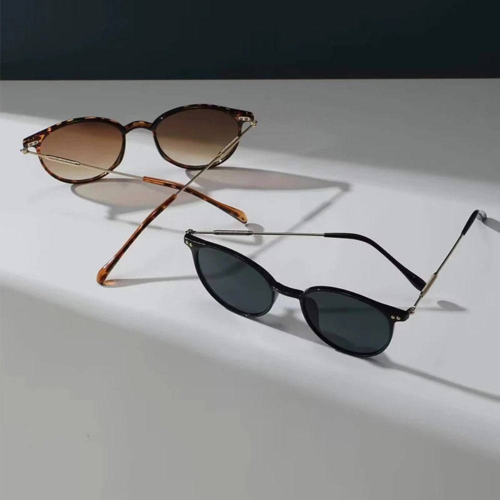 Vintage Metal Frame Sun Glasses UV Protection Retro Shades Streetwear Accessories  for Women Men