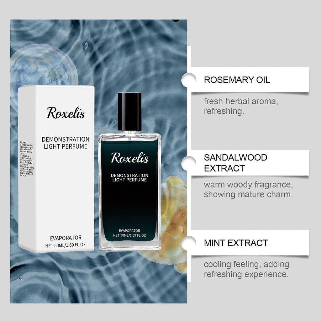 Roxelis Men's Cologne Eau De Toilette, Long-Lasting Fragrance On Neck And Wrists, Fresh Scent That Exudes Masculine Charm