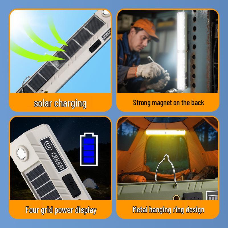 Rechargeable LED Camping and Emergency Light with Long Battery Life - Portable and Convenient for Outdoor Use