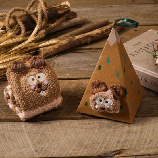 Fluffy Short Socks Women Dog Cat Panda Fuzzy Winter Ladies Floor Warm Plush Comfy Funny Cute Kawaii Slippers Sock Sleeping Furry