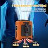 10000mAh Portable Outdoor Waist Fan Hanging Neck Strong Wind with Power Bank LED Lighting for Emergency Sports Outdoor Working