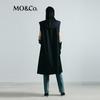 MO&Co. NOIR Collection Long Wool Suit Vest