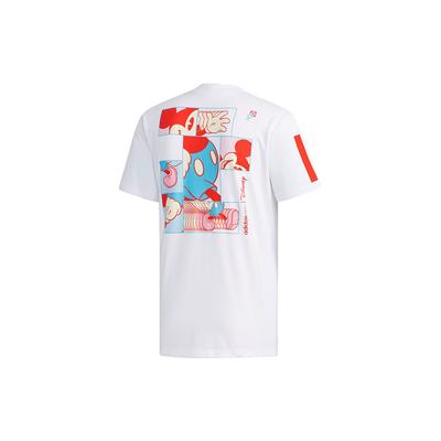 Neo Casual Sport Mickey Mouse Print T-Shirt Men Tops White EI4542