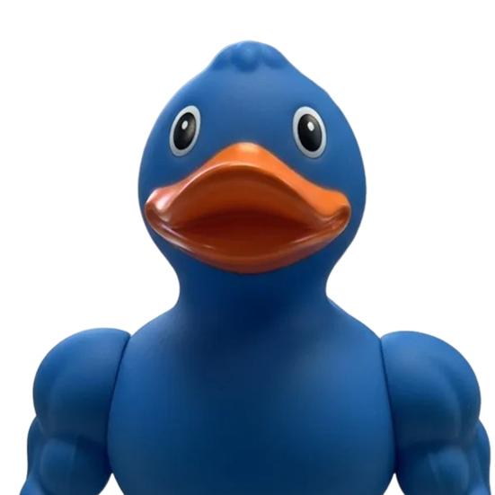 Muscle Duck Figurine The Gym Bro of The Duck World 3D Printed Muscular Duck Statue Gift for Fitness Lovers Protein Powder Hoarders