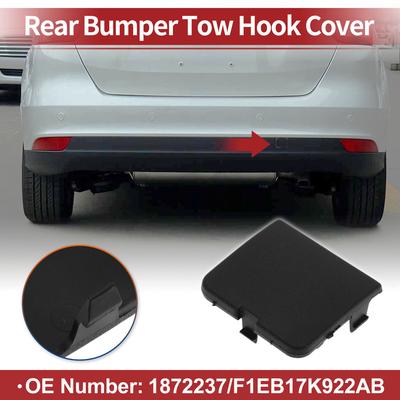 X Autohaux Tylna Osłona Haka Holowniczego Samochodu do Ford Focus 1.0t 2012-2017 Nr 1872237 Czarny 1 szt.