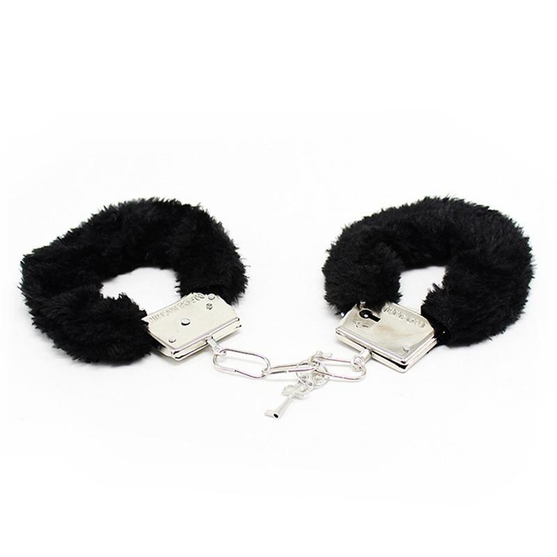 Furry Fuzzy Handcuffs Stylish Soft Metal Adult Night Party Game