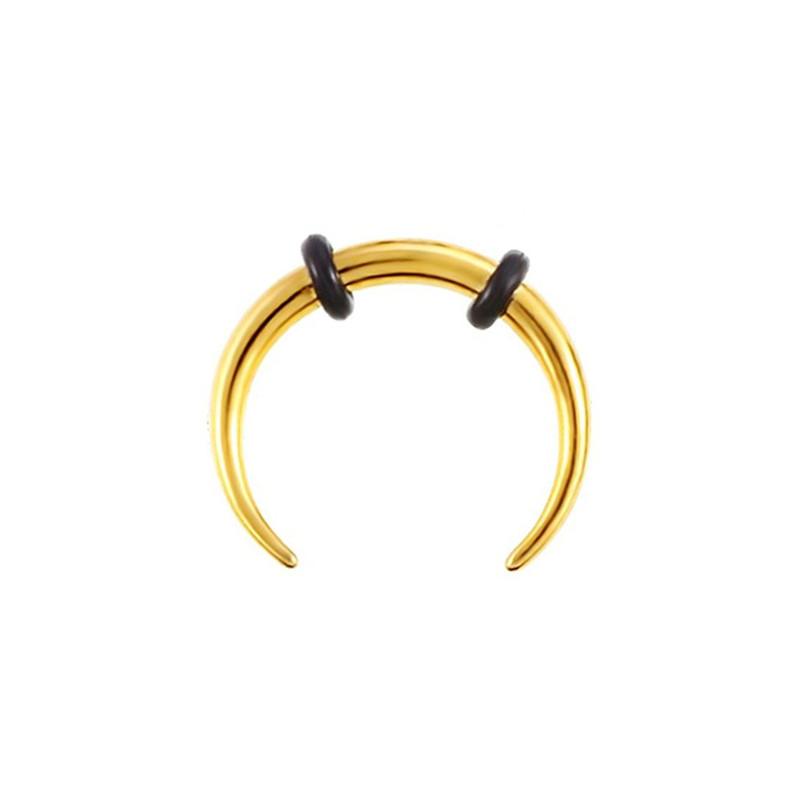 Damen Fake Piercing Nasenring Creolen Septum Piercing Nasenclip Rock HipHop Edelstahl Magnet Mode Körperschmuck