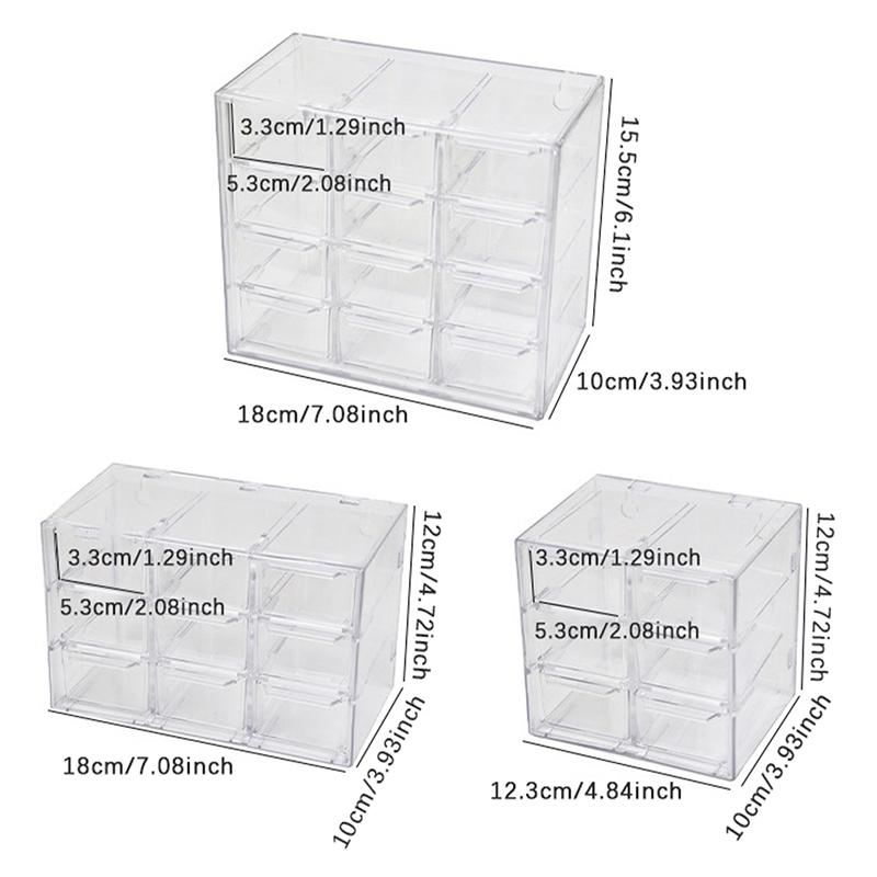 Desktop Drawer Organizer Mini Drawers Plastic Desk Craft Storage Box