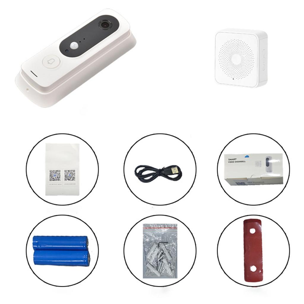 Wireless waterproof WIFI visual smart doorbell mobile phone remote monitoring intercom low power consumption HD camera