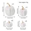 7PCS Gold Glitter Pumpkin Decor Set  Glittered Plastic Pumpkin Decor Set - Perfect For Fall, Halloween Festive Party Decorations