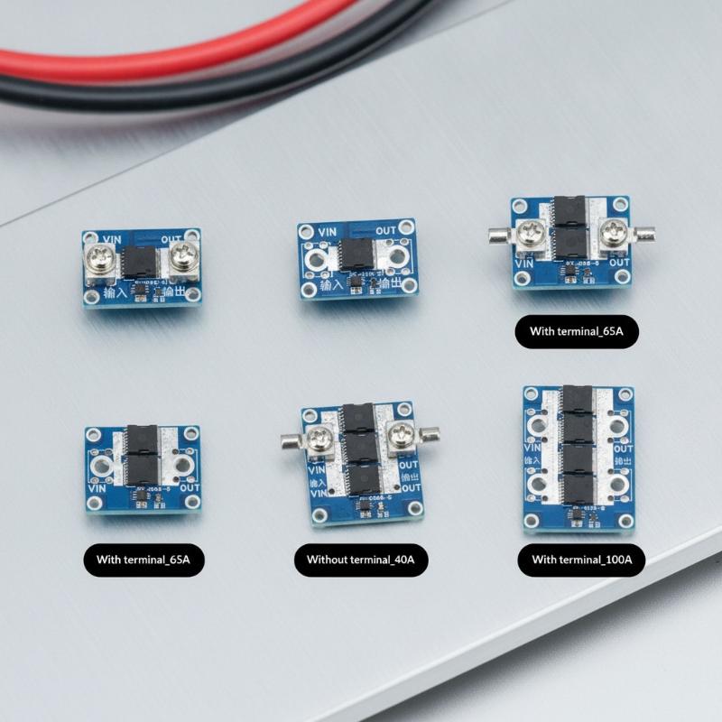 40A 65A 100A Ideal Diode Module No‑Ground Anti‑Reverse Current Anti‑Backfeed Protection For Solar Charging Battery Power System