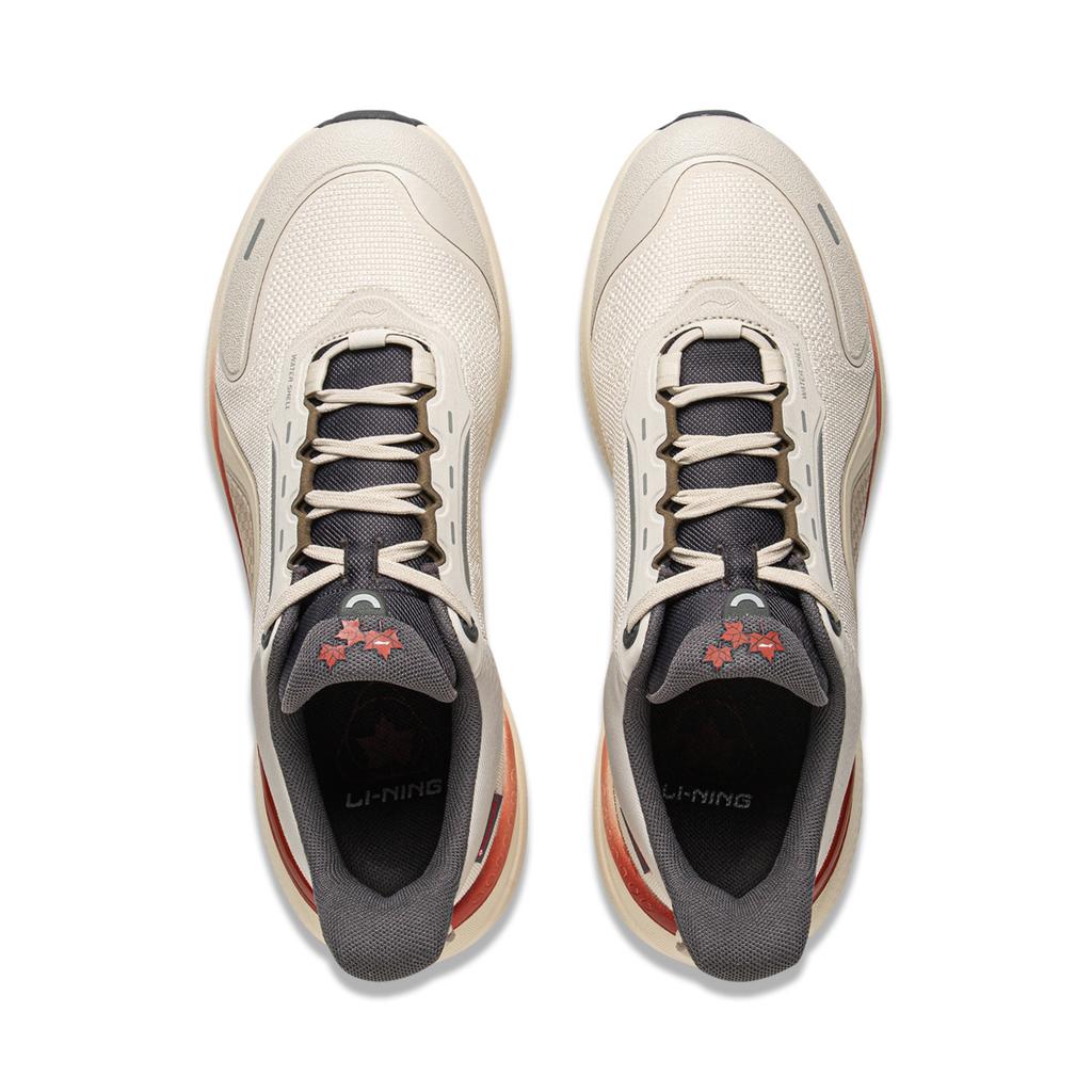 Li Ning SOFT PLUS 2 Cushioning Slip Resistant Abrasion Resistant Lightweight Low top Casual Shoes Men's White Gray AGLV083-4