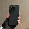 For iPhone 12 Pro Max Magnetic Phone Case Compatible with MagSafe Liquid Silicone Anti-Scratch Cover with Lens Film