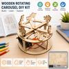 3D Rotating Carousel Model Horse Figure DIY Carousel Kit  Science Experiment Kit