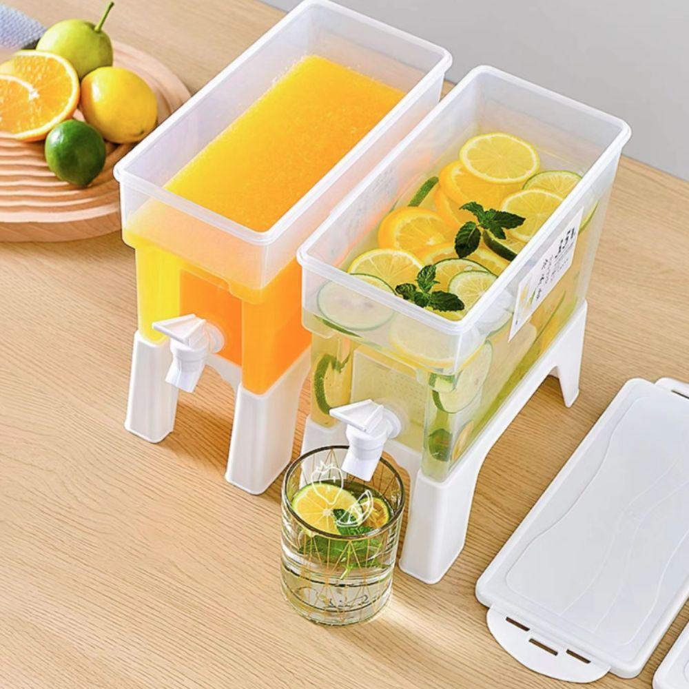Large Capacity 3.5L Faucet Drink Dispenser With Stand Juice Jug Beverage Dispenser Lemonade