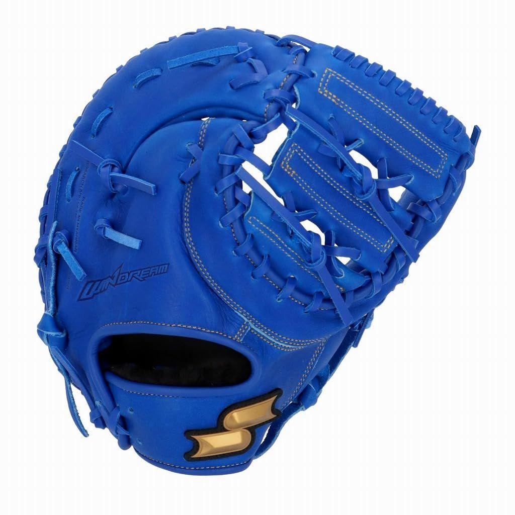 Used New SSK Baseball Boys Softball Glove Softball Windream Series for First Baseman WJF124 Blue (60) L (Right-handed Throwing)