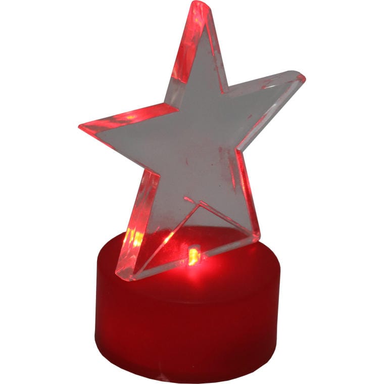 Red LED Acrylic Star - Christmas Decoration