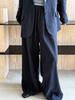 Women's Autumn Cotton Linen Blazer Suit Set with Pants