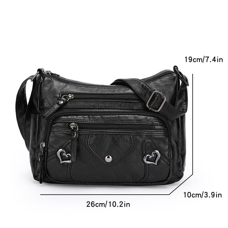 Mehrere Taschen Weiches Leder Umhängetasche Luxus Geldbörsen Handtaschen Damen Tasche Designer Schulter Messenger Bags für Damen