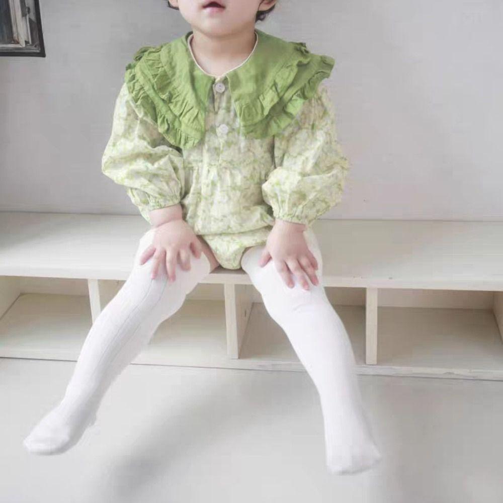3Pairs Long Tube Infant Cotton Stockings Cotton Cartoon Above Knee Socks Calf Socks Baby  Girls