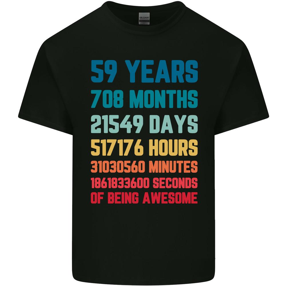 59th Birthday 59 Year Old Mens Light Cotton T-Shirt