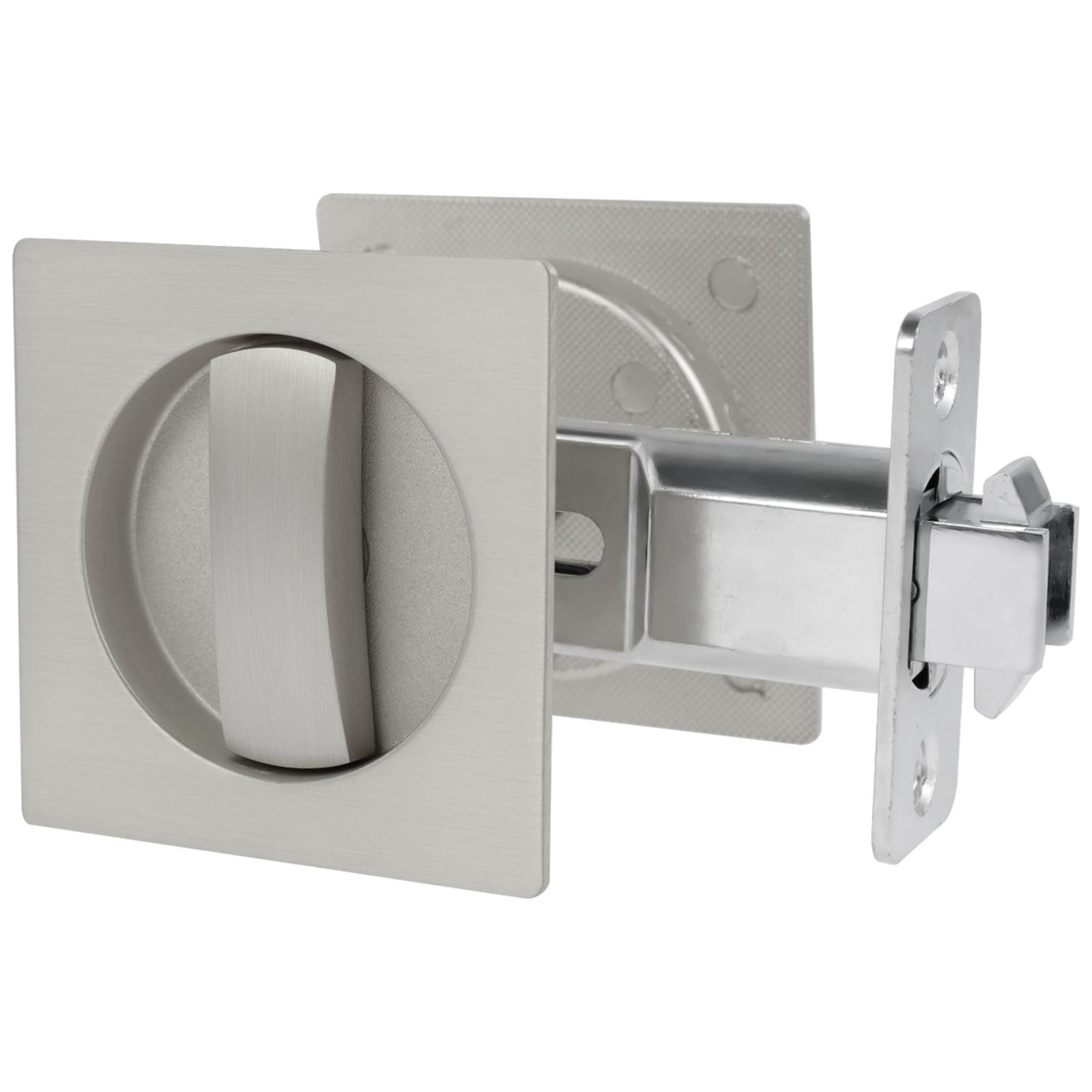 

Дверной замок для кармана, фурнитура для конфиденциальной двери, подходящая для встраиваемых двухсторонних раздвижных дверей из латуни для ванной, спальни, раздвижных дверей