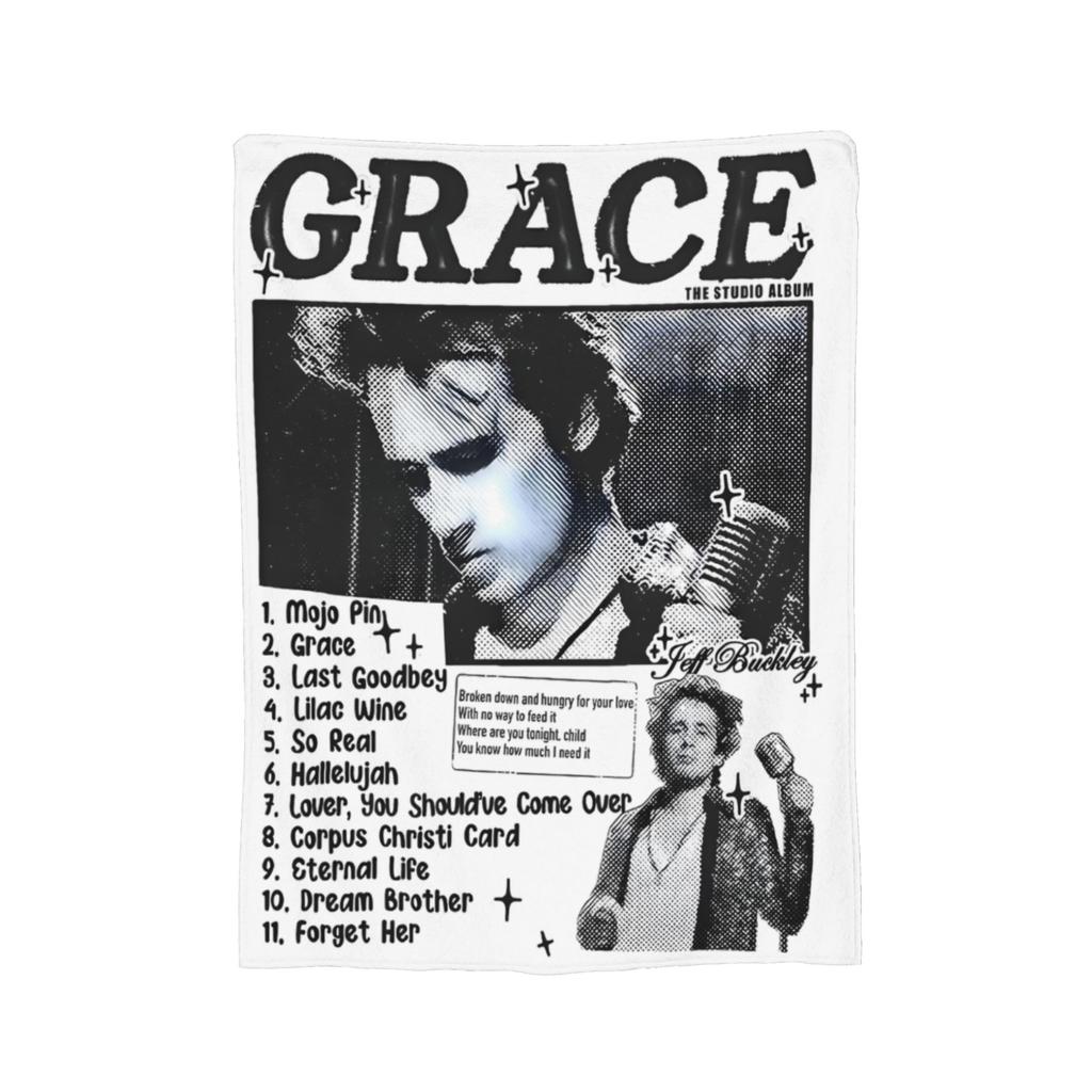 Jeff Buckley Volle Momente Legende Sänger Rock Flanell Überwurfdecke Decke für Bettwäsche Outdoor Super Warm Bettwäsche Überwürfe,
