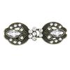 1PC Rhinestone Brooch for Cheongsam Fashion Rhinestone Collar Pin Elegant Modesty Clip Qipao Dress Clasp