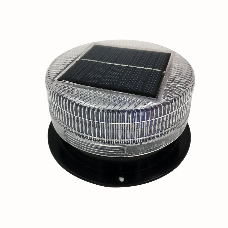 Solar LED Vehicle Strobe Light: Construction Safety Red/Blue Warning Flashers
