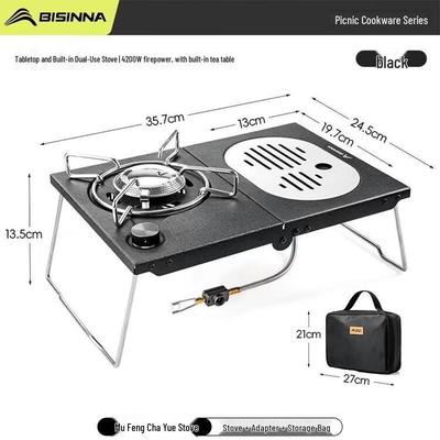 Beishanlang Blackened IGT Camping Table with Folding Stove