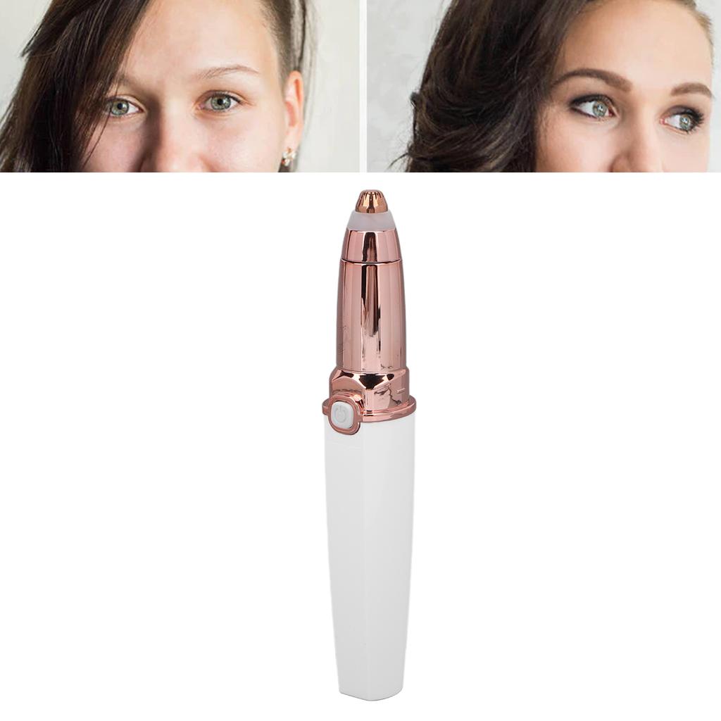 Electric Eyebrow Trimmer Rechargeable Portable Painless Lips Facial Hair Remover Shaver Grooming Tool