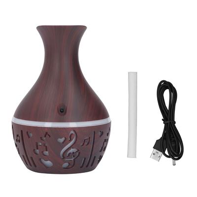 Aromatherapy Diffuser 300ml USB Powered Wood Grain Ultra Quiet LED Night Light Desk Humidifier for
