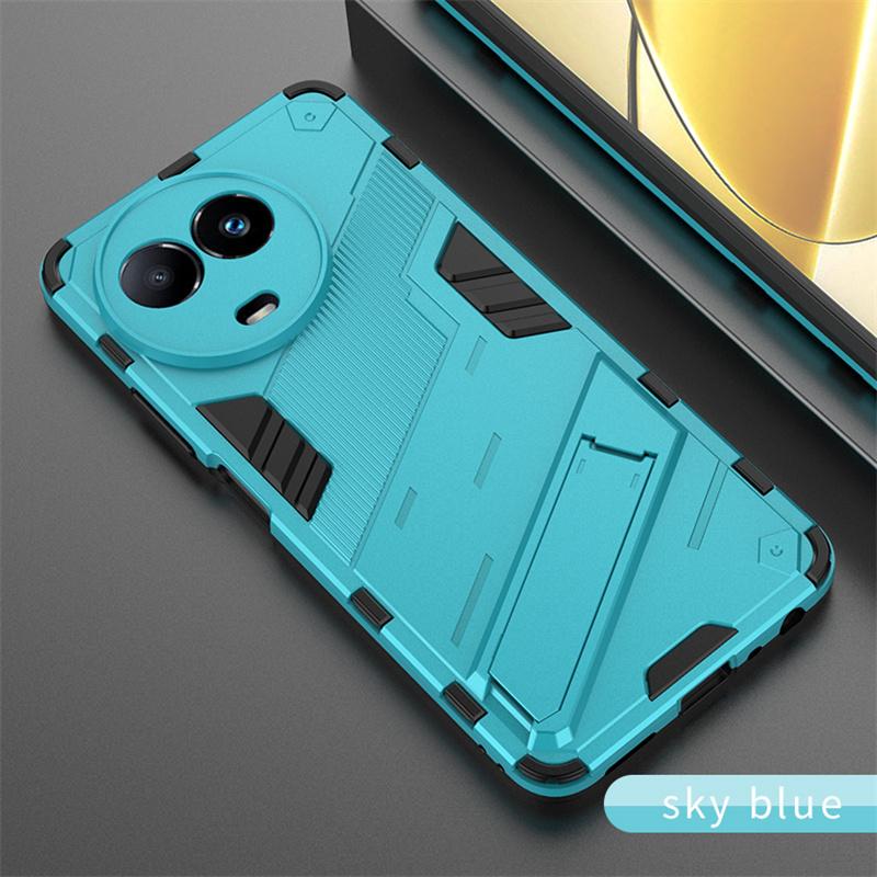 Pentru Realme 11 5G 2023 Huse Bumper Rezistent la Șocuri Armură Husă Telefon Pentru Realmi 11 Realme11 5G Suport Magnetic Auto Suport Spate