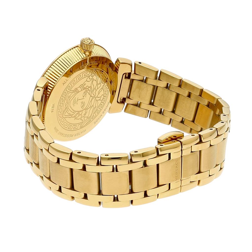 Uhr DAPHNIS Weißes Zifferblatt Edelstahl Saphirglas Quarz 35MM Schweizer Uhr V16070017 Gold [Versace] Damen [Artikel]