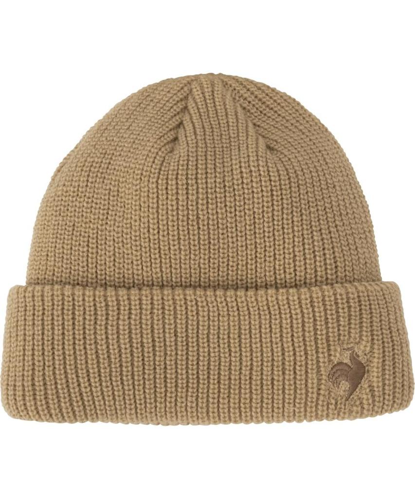 Le Coq Sportif Silicone Logo Knit Perfect for Watching QMAWJC53 BK Cap, Simple, Sports,