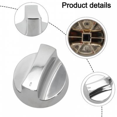 Set of 4 Knobs for Gas Grills Stylish Electroplated Accessories for Grilling