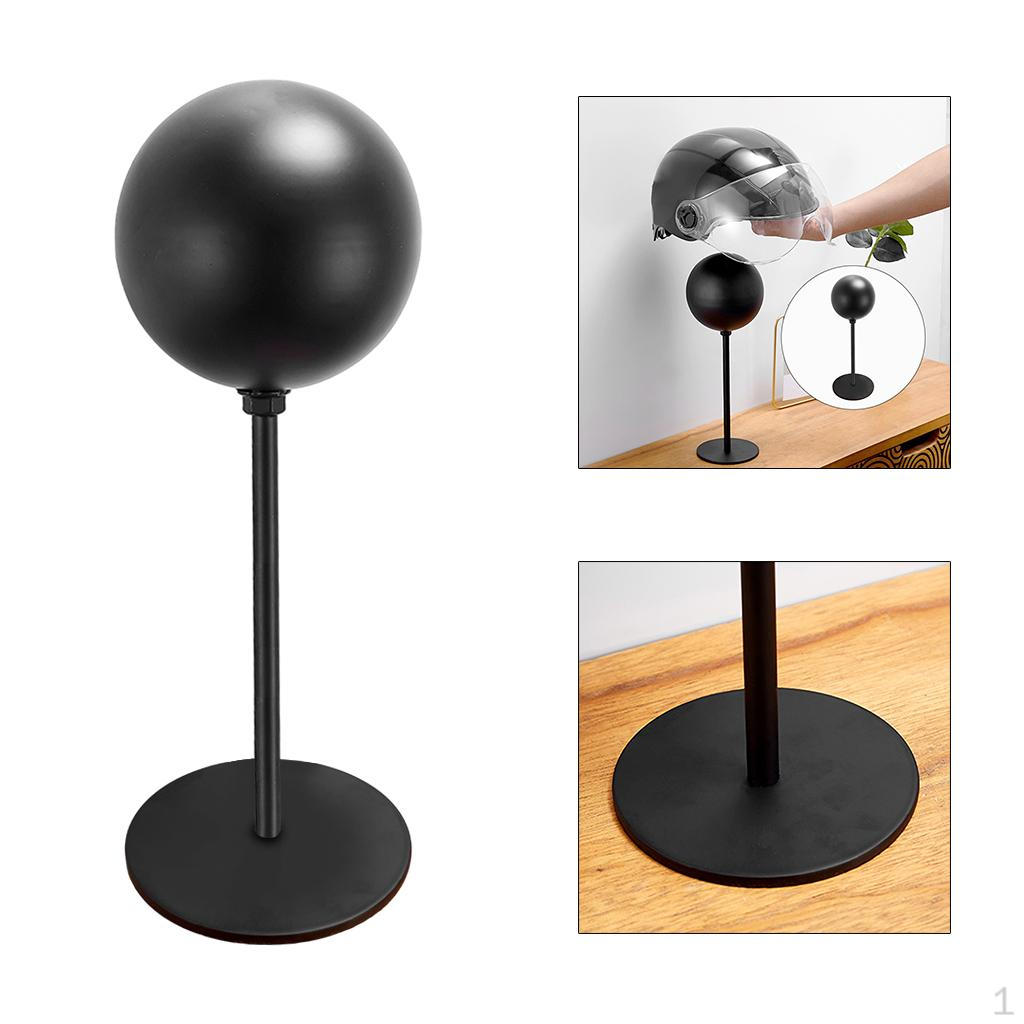 

Підставка для шолома з обертанням Тримач для капелюха Вішалка для курток Гачок настінний для пальт Капелюхів Кепок Сумок Ключів Black_countertop