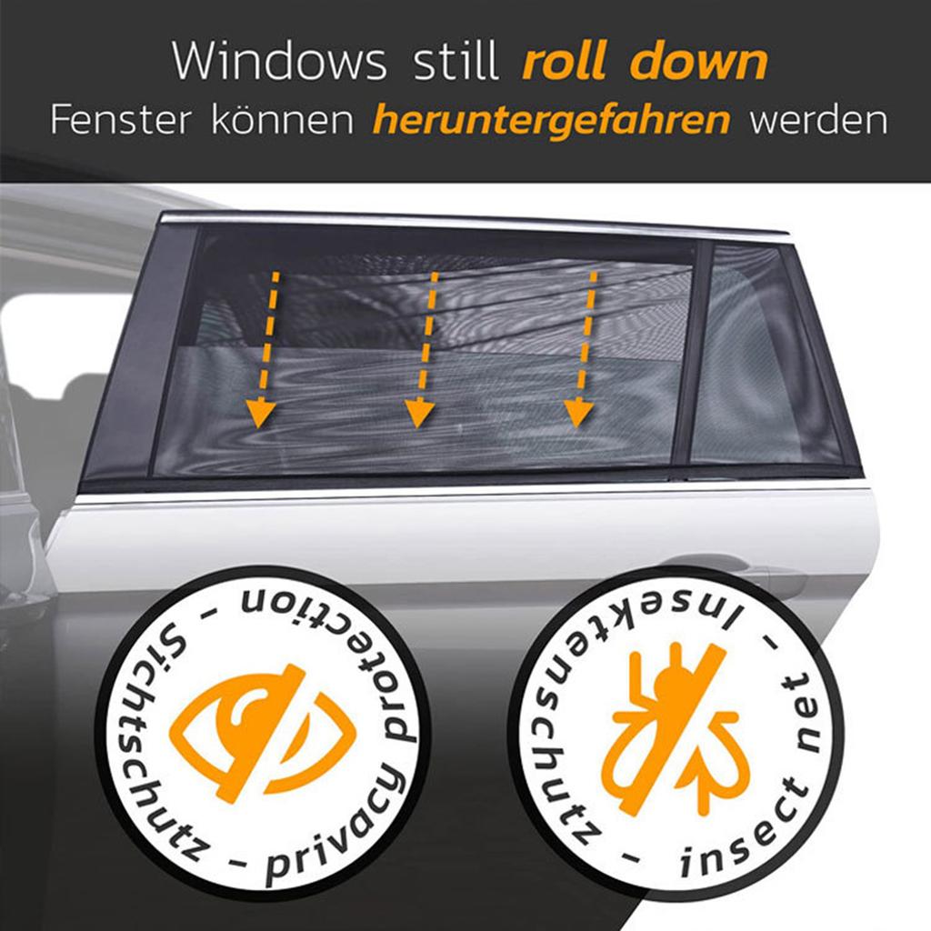 Privacy Protections Curtain Car Window Shade for Kid Infant Front/Rear Auto Side Window Sun Shade Mesh Window Covers