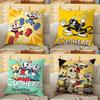 Cartoon CCuphead Cushion Cover Soft Durable Reversible Pillow Cover Home Car MultiScene Daily Comfort Pillowcase