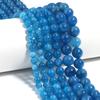 6 8 10mm Natural Stone Beads Blue Crystal Round Loose Spacer Gemstone Beads For Jewelry Making DIY Bracelet Necklace Accessories