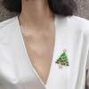 Christmas Brooch Pin Lapel Jewelry Rhinestone Enamel for Sweater