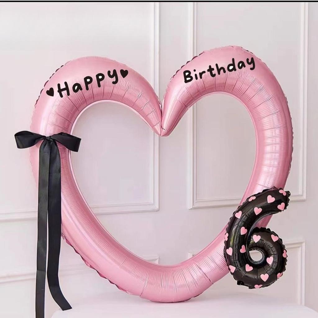 Hollow Out Love Heart Balloon Birthday Party Decoration Cute Love Ballons Baby Shower Wedding Party Gifts Party Balloon Ornament