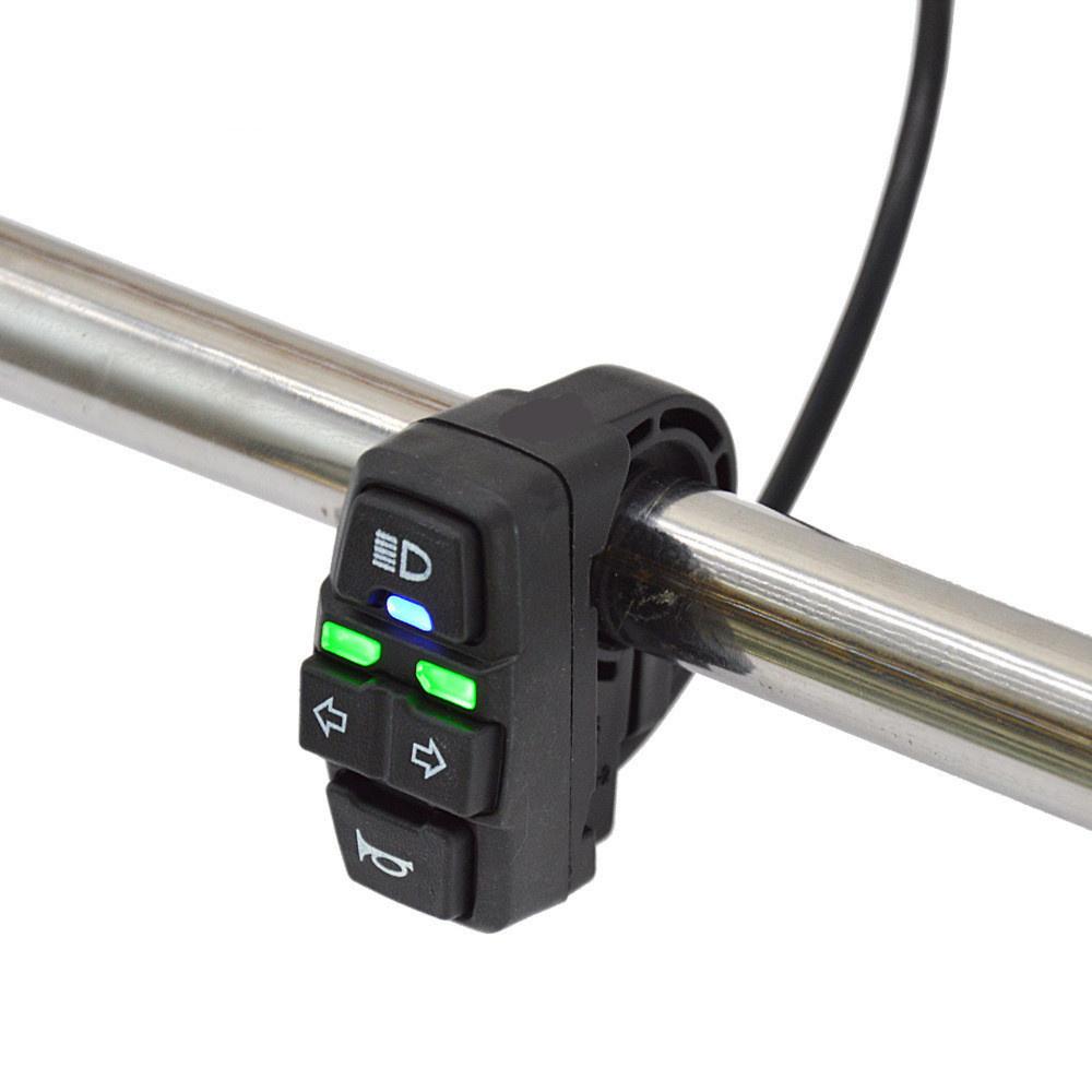 3 In 1 Electric Bike HeadLight Horn Turn Light Switch For Ebike Scooter Switch