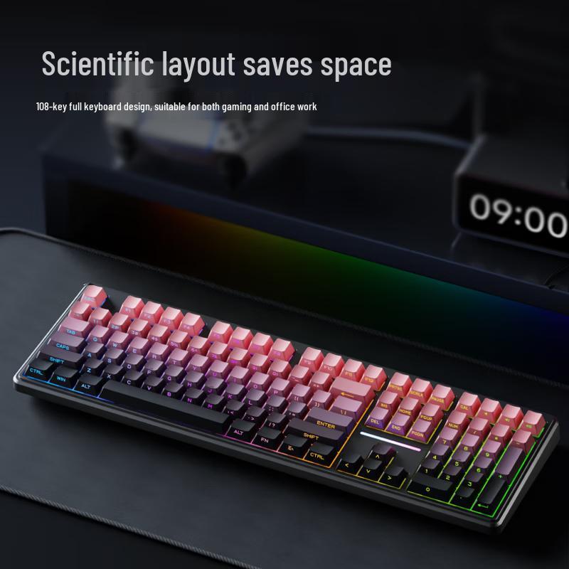 Mechanical Feel RGB Wired Keyboard and Mouse Set