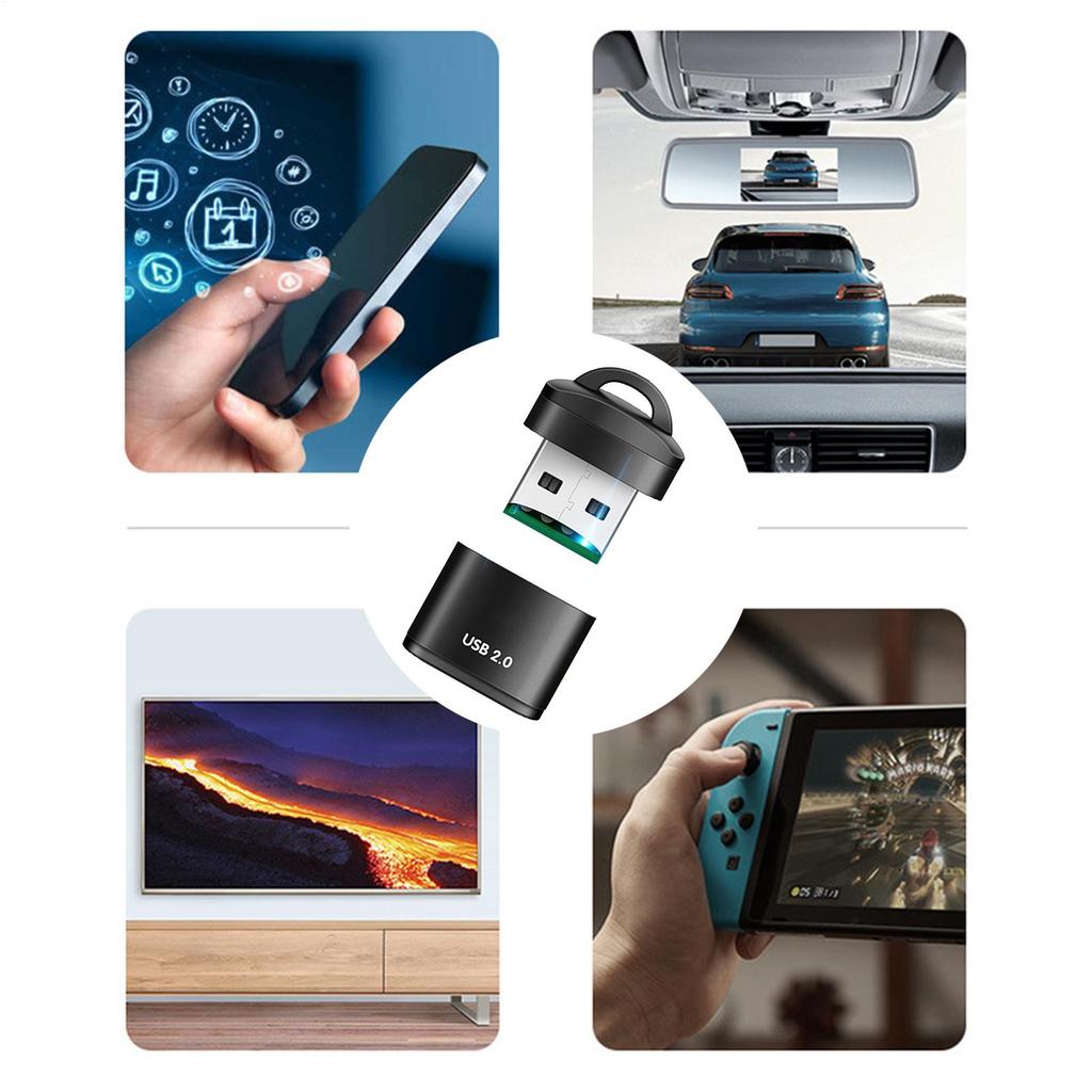 USB Compact Flash Card Reader Fast Data Transfer Portable Adapter Mini Memory Card Reader Plug And Play Device For Computer