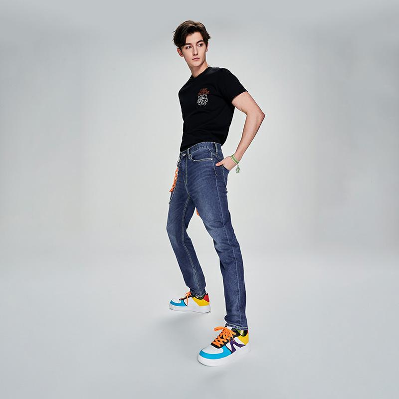 Lee Xline Jeans Men's Light Blue Moderate Straight Fit Pants LMB1007313HN00FA04091