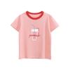 27Home Export Children's Clothing Kids' Pure Cotton Short-Sleeve T-Shirt for Girls Summer New Style Baby Clothes Cartoon Print Trendy