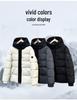 Winter Mengjia Black Warrior Daunenjacke: Unisex Kurzmantel mit Kapuze und dicken, warmen Entendaunen